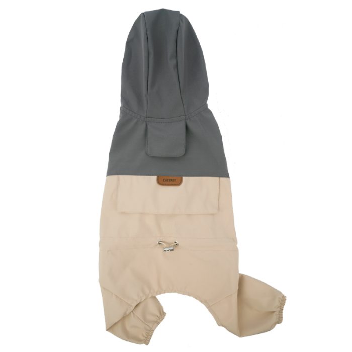 バイカラースタッズ レインコート