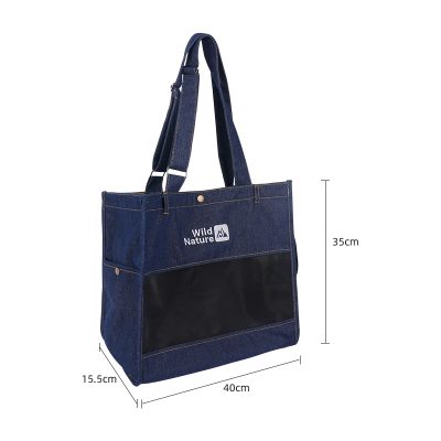 メッシュ　デニムバッグ